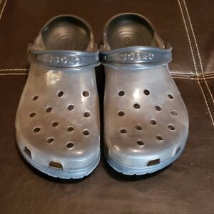 CROCS Women's Clear Black Clogs